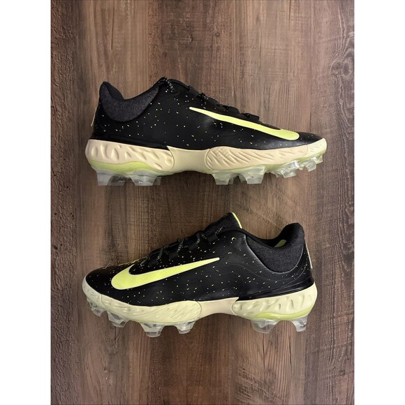 Nike Alpha Huarache Elite 4 MCS Black Volt All Star Men Sz 11.5 Baseball Cleats - Picture 1 of 8